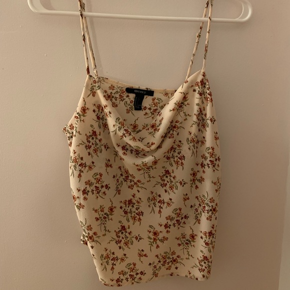 Forever 21 floral cowl neck cami - Picture 1 of 4